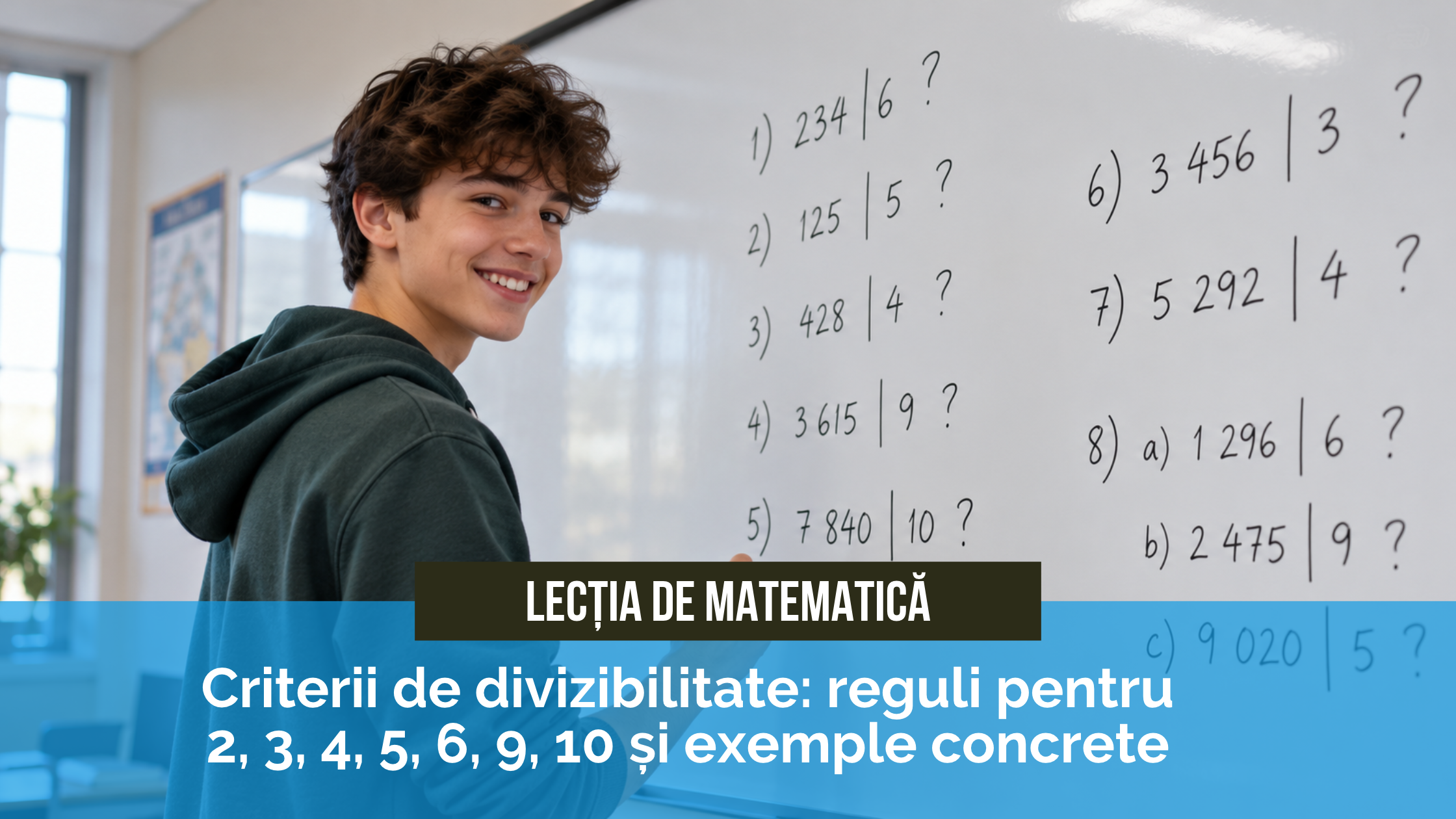 Criterii de divizibilitate_ reguli pentru 2, 3, 4, 5, 6, 9, 10 și exemple concrete Criterii de divizibilitate: reguli pentru 2, 3, 4, 5, 6, 9, 10 și exemple concrete