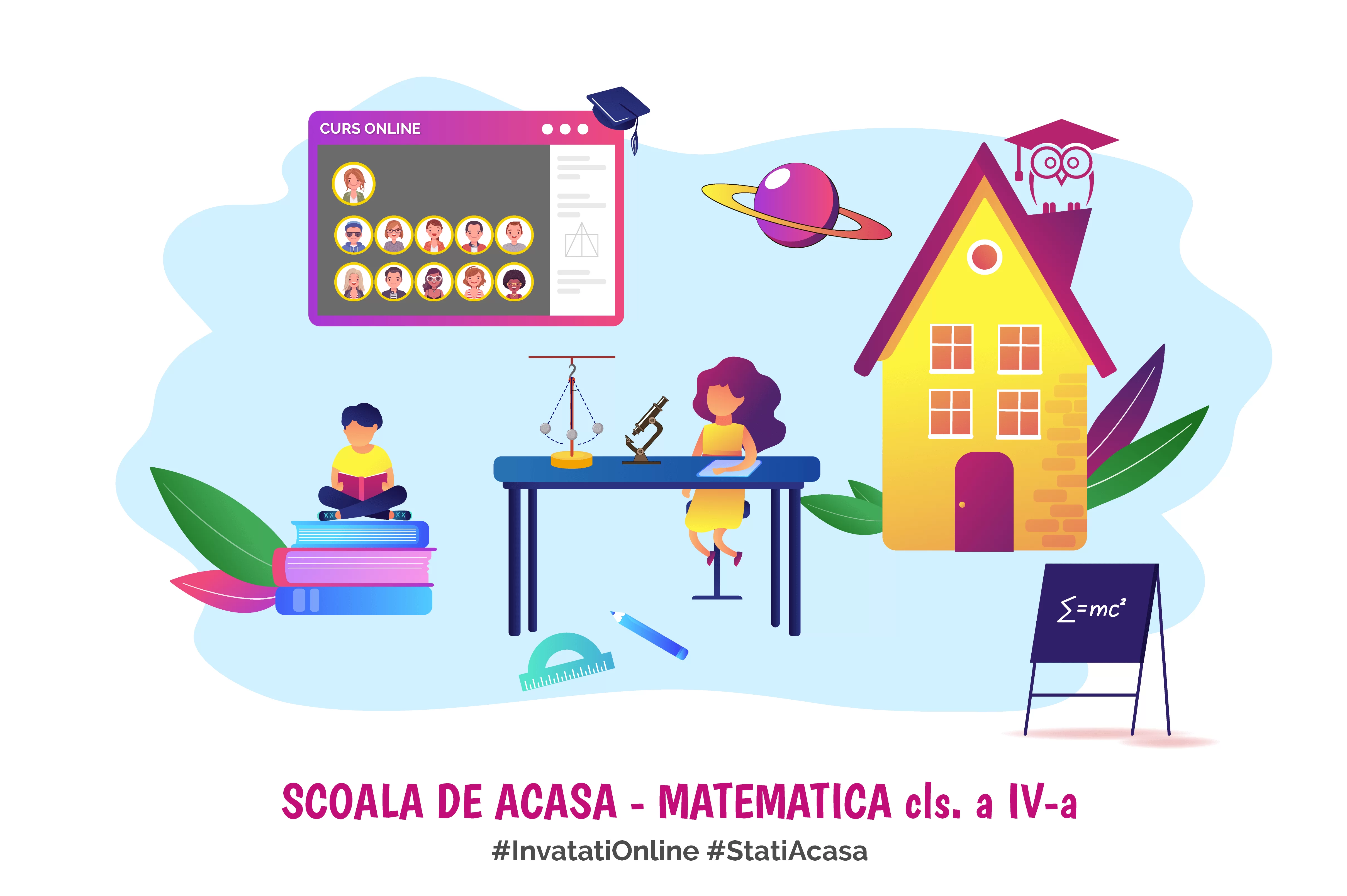 matematica de acasa clasa a IV-a - home school mate - mate de acasa