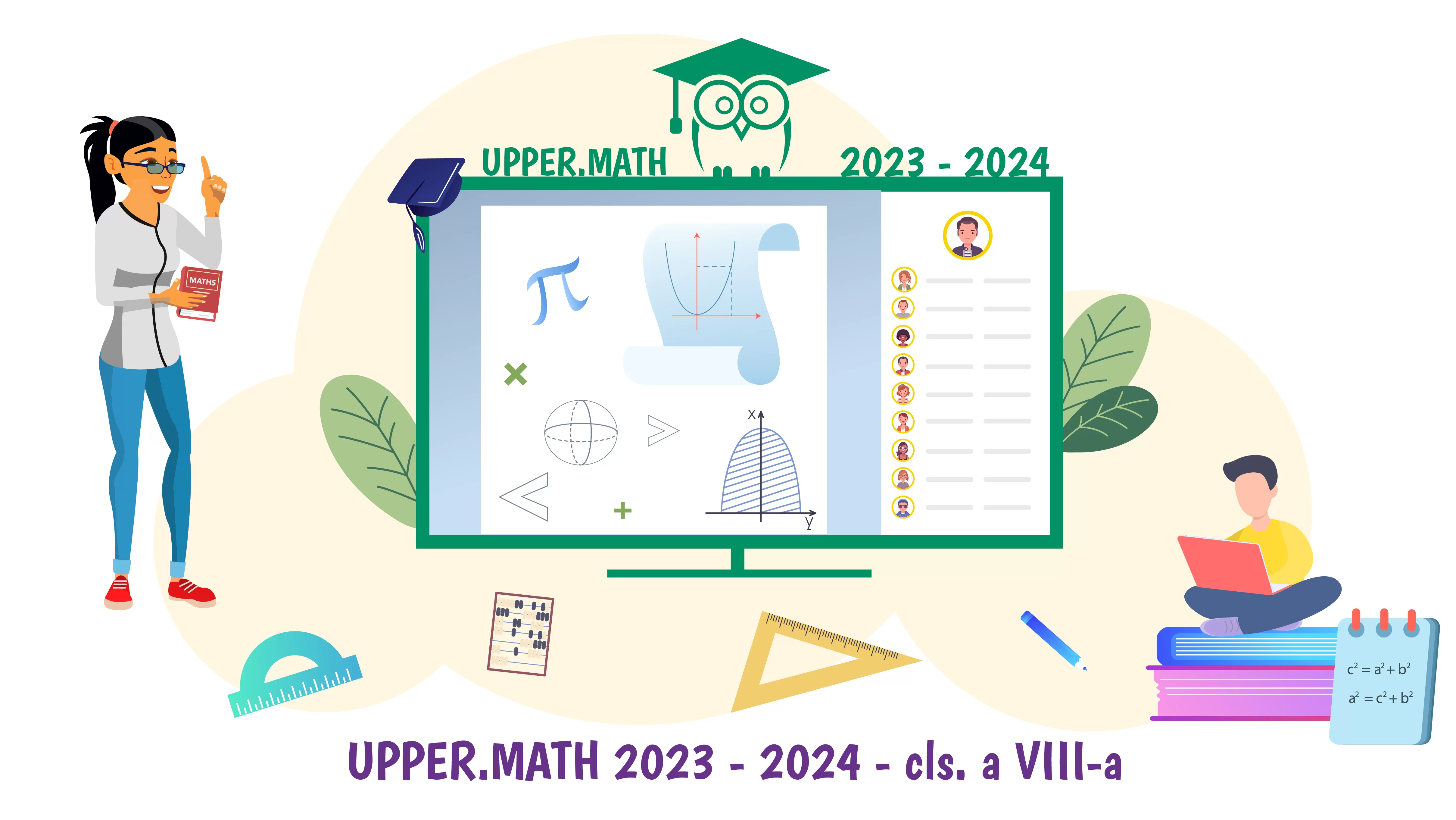 Upper.Math 2023-2024 clasa a VIII-a - Cursuri de pregatire la matematica