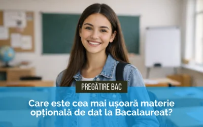 Care este cea mai ușoară materie opțională de dat la Bacalaureat